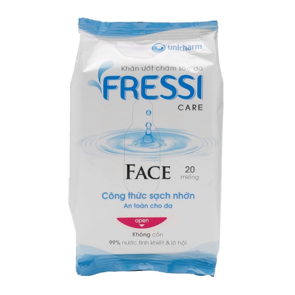  KHĂN ƯỚT FRESSI CARE FACE 20 MIẾNG 