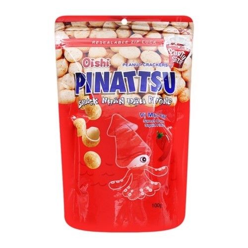  SNACK NHÂN ĐÂU PHỘNG VỊ MỰC CAY OISHI 100G 