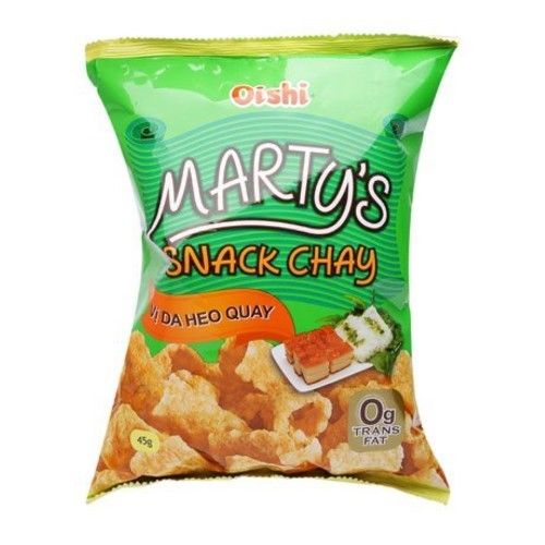  SNACK CHAY VỊ DA HEO QUAY OISHI 45G 