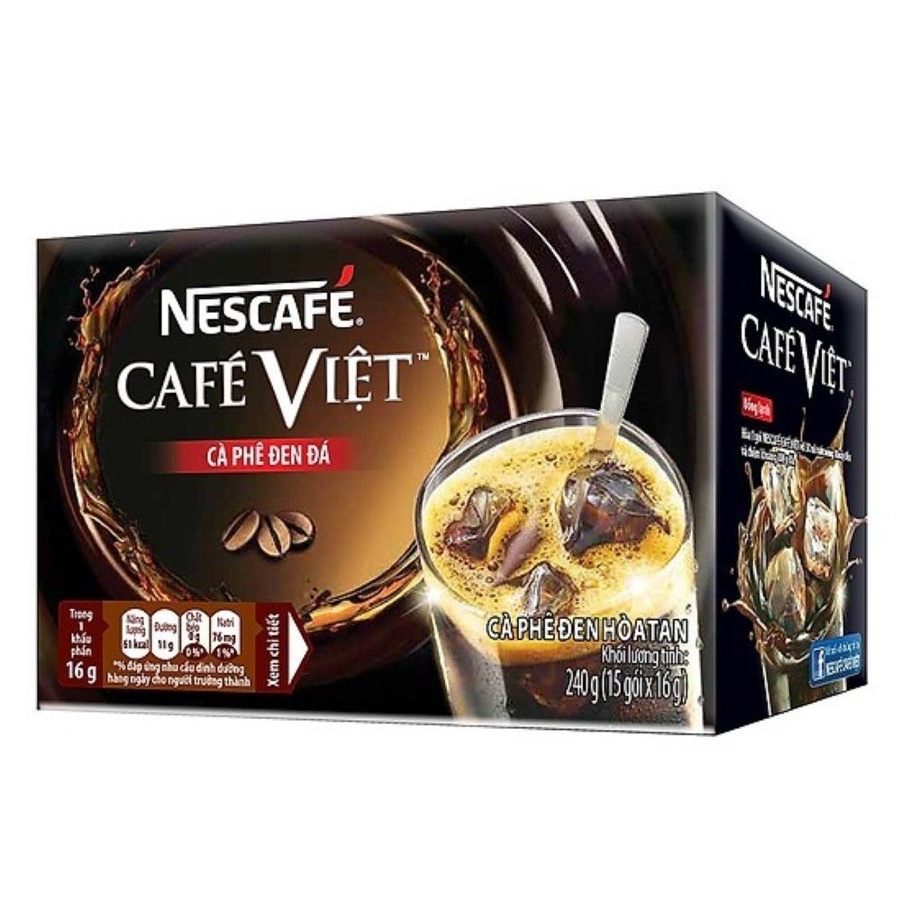  CÀ PHÊ ĐEN HÒA TAN NESCAFE CÀ PHÊ VIỆT 15X16G 