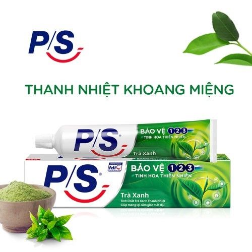  KEM ĐÁNH RĂNG P/S 123 TRÀ XANH 190G 