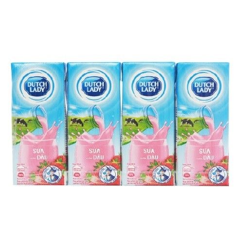  SỮA TIỆT TRÙNG DUTCH LADY DÂU 180ML 