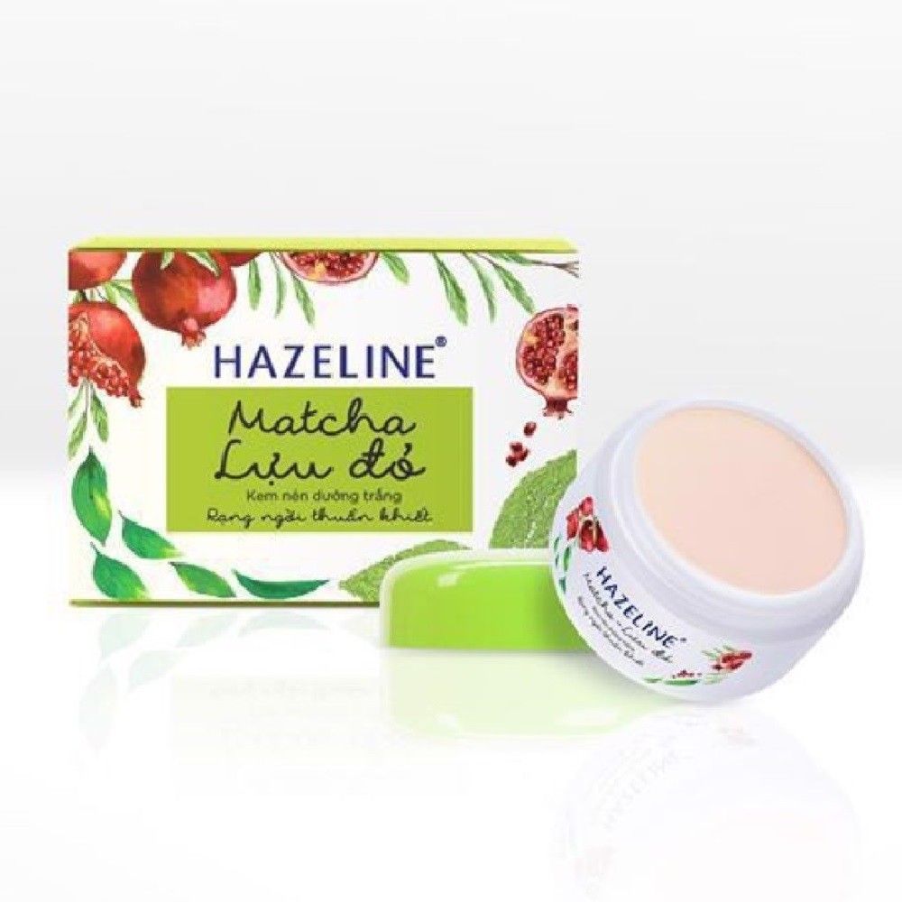  HAZELINE KEM NÉN MATCHA & LỰU ĐỎ 12X8G HU 