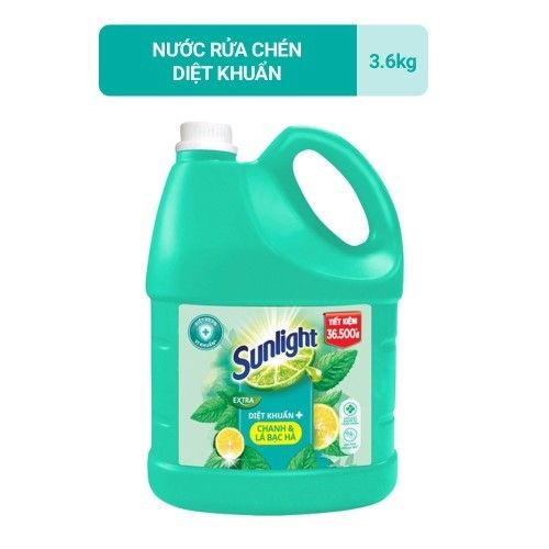  SUNLIGHT NƯỚC RỬA CHÉN DIỆT KHUẨN 3.6KG 