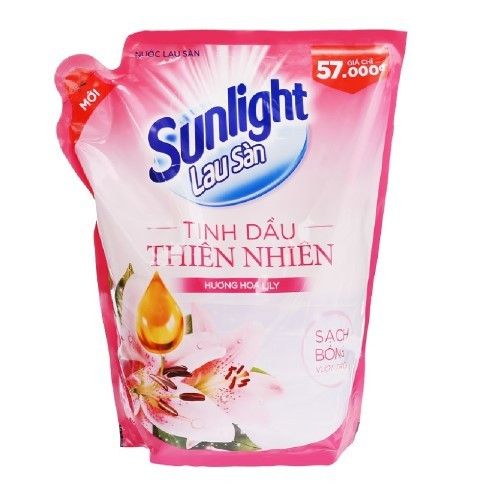  SUNLIGHT NƯỚC LAU SÀN TINH DẦU HƯƠNG HOA LILY 2.6KG 