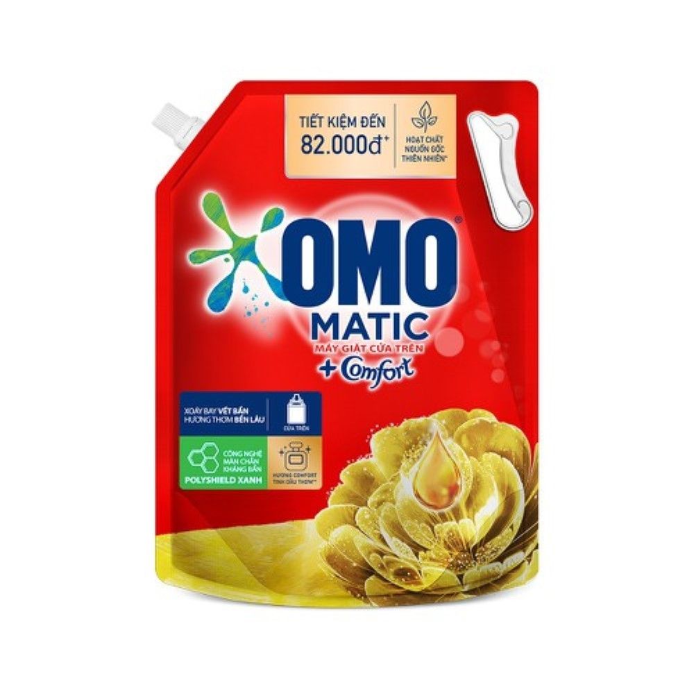  BỘT GIẶT OMO MATIC COMFOR TDT CỬA TRÊN TÚI 3.7KG 