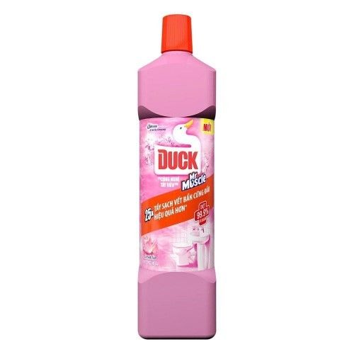  NƯỚC TẨY BỒN CẦU VÀ NHÀ TẮM DUCK MR MUSLCE HONG 900ML 