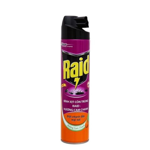  XỊT CÔN TRÙNG RAID HƯƠNG CAM CHANH 660ML 
