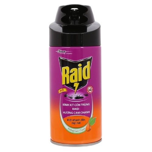  RAID-BÌNH XỊT DIỆT CÔN TRÙNG HƯƠNG CHANH300ML 