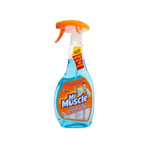  NƯỚC LAU KÍNH MR.MUSCLE HƯƠNG THƠM MÁT 500ML 