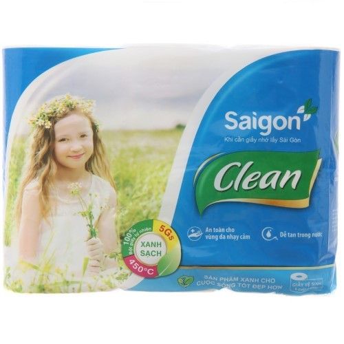  GIẤY VỆ SINH SÀI GÒN CLEAN 6 CUỘN 