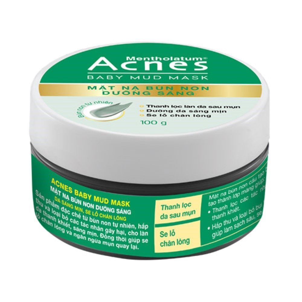  MẶT NẠ BÙN NON DƯỠNG SÁNG ACNES 100G 