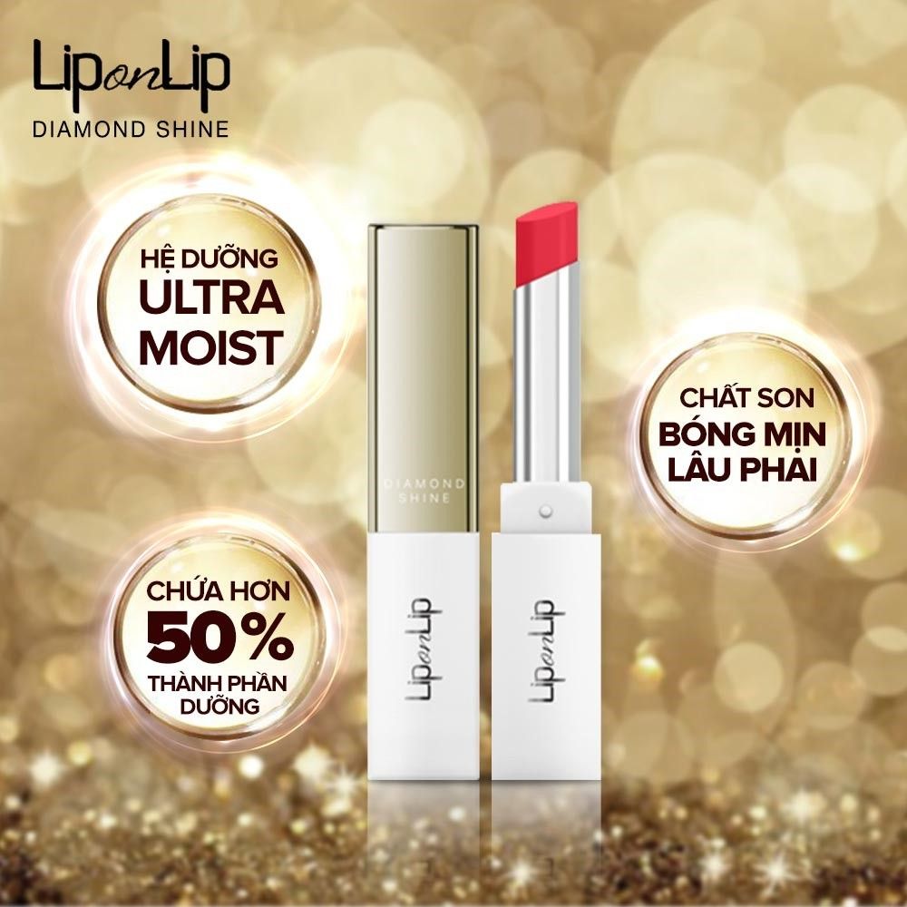  SON LIP ON LIP DIA SHINE 2.2G HỒNG TÍM 