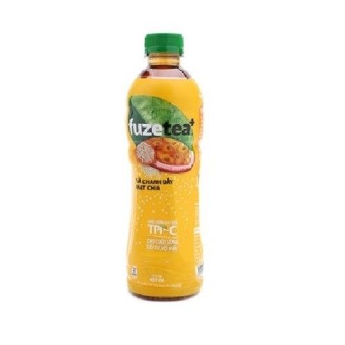  FRUZE TEA + TRÀ CHANH DÂY & HẠT CHIA 450ML 