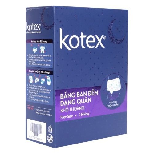  BĂNG VỆ SINH KOTEX BAN ĐÊM DẠNG QUẦN 