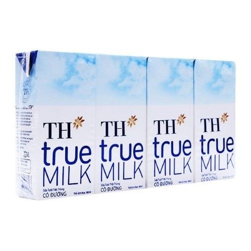  SỮA TƯƠI TIỆT TRÙNG CÓ ĐƯỜNG TH TRUE MILK 180ML 