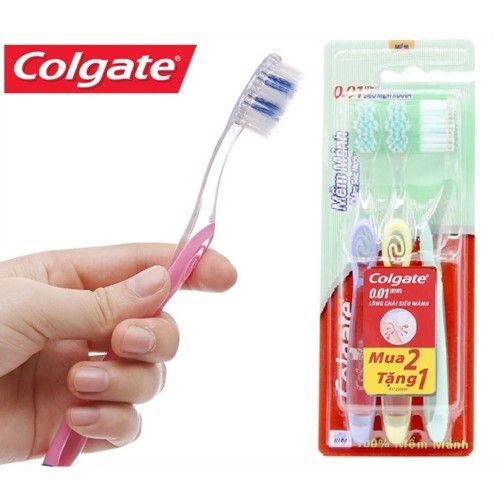  BỘ BÀN CHẢI ĐÁNH RĂNG COLGATE S.SOFT CHĂM SÓC NƯỚU 2+1 