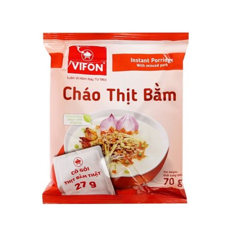  CHÁO THỊT BẰM (CÓ THỊT THẬT) 70G 