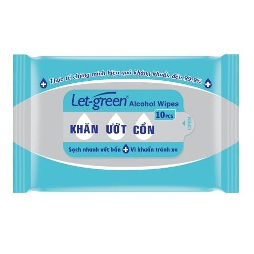  KHĂN ƯỚT BỎ TÚI LET-GREEN 10M 