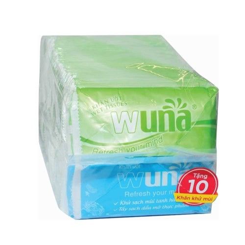  KHĂN ƯỚT WUNA 100 CÁI 