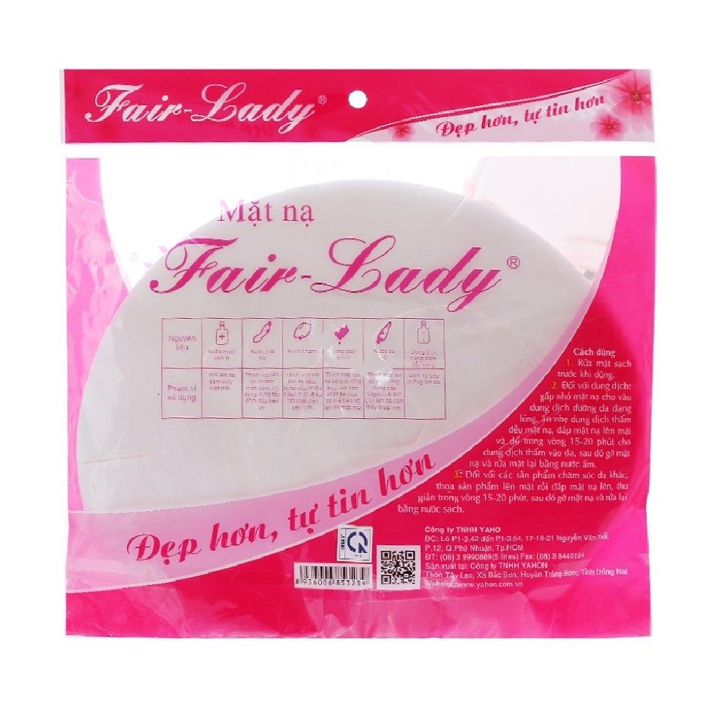  MẶT NẠ KHÔ FAIR-LADY 25 CÁI 