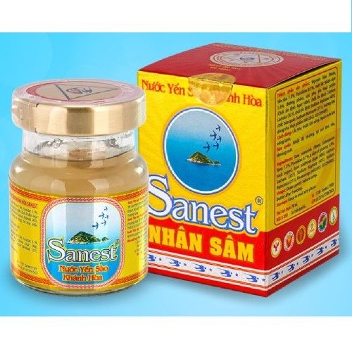  NƯỚC YẾN SÀO SANEST LỌ FUCOIDAN NHÂN SÂM 70 ML 