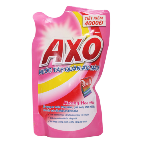  NƯỚC TẨY QUẦN ÁO MÀU AXO REFILL HƯƠNG ANH ĐÀO 400ML 