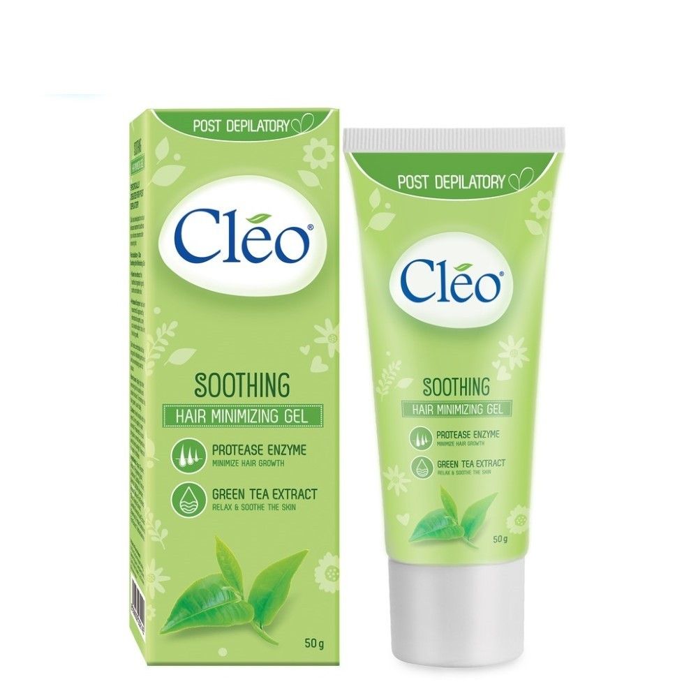  CLEO GEL DƯỠNG DA SAU TẨY LÔNG ,CHẬM MỘC LÔNG HỘP 50G 