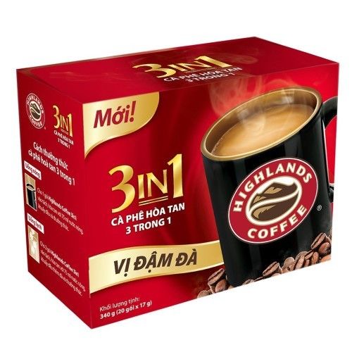  CÀ PHÊ HÒA TAN HIGHLANDS COFFEE - HỘP 20 GÓI 