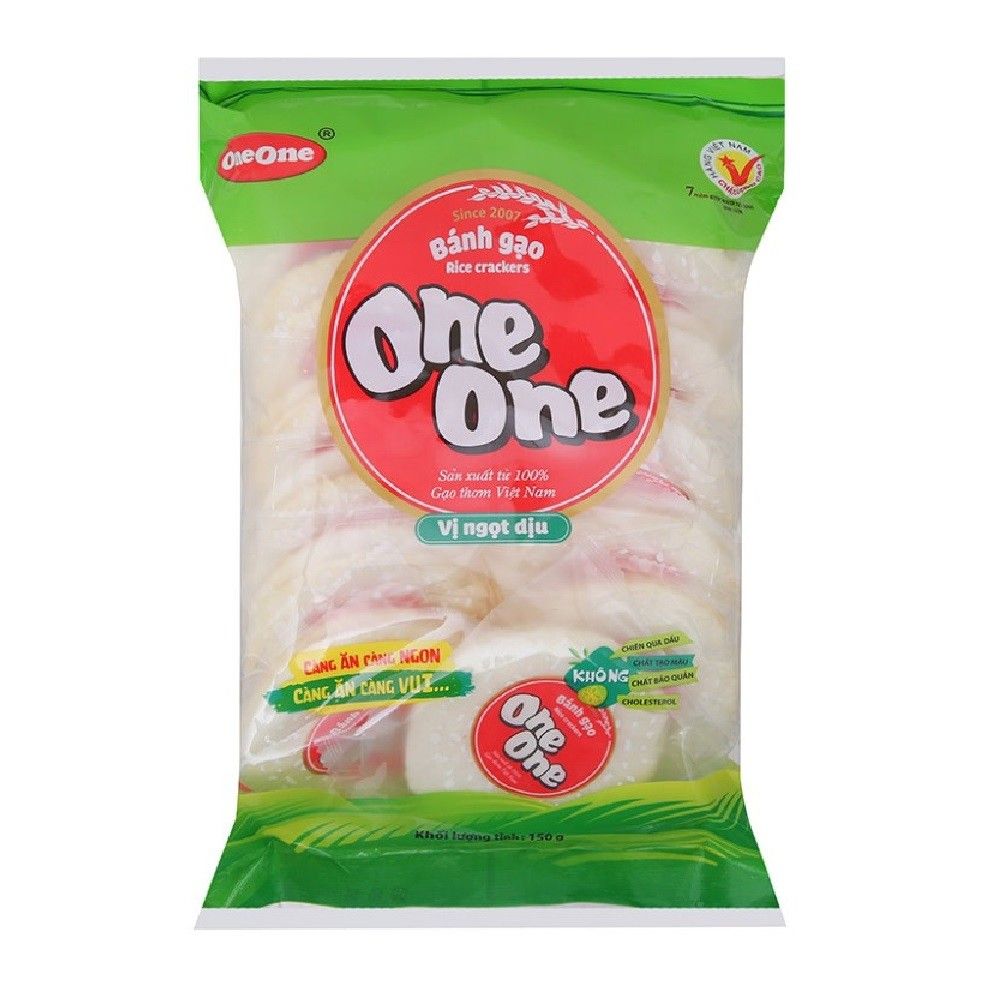  BÁNH GẠO HƯƠNG VỊ NGỌT ONE ONE 150GR 