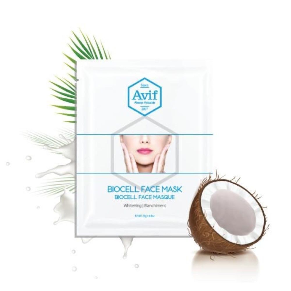  MẶT NẠ AVIF BIOCELL DƯỠNG TRẮNG DA 