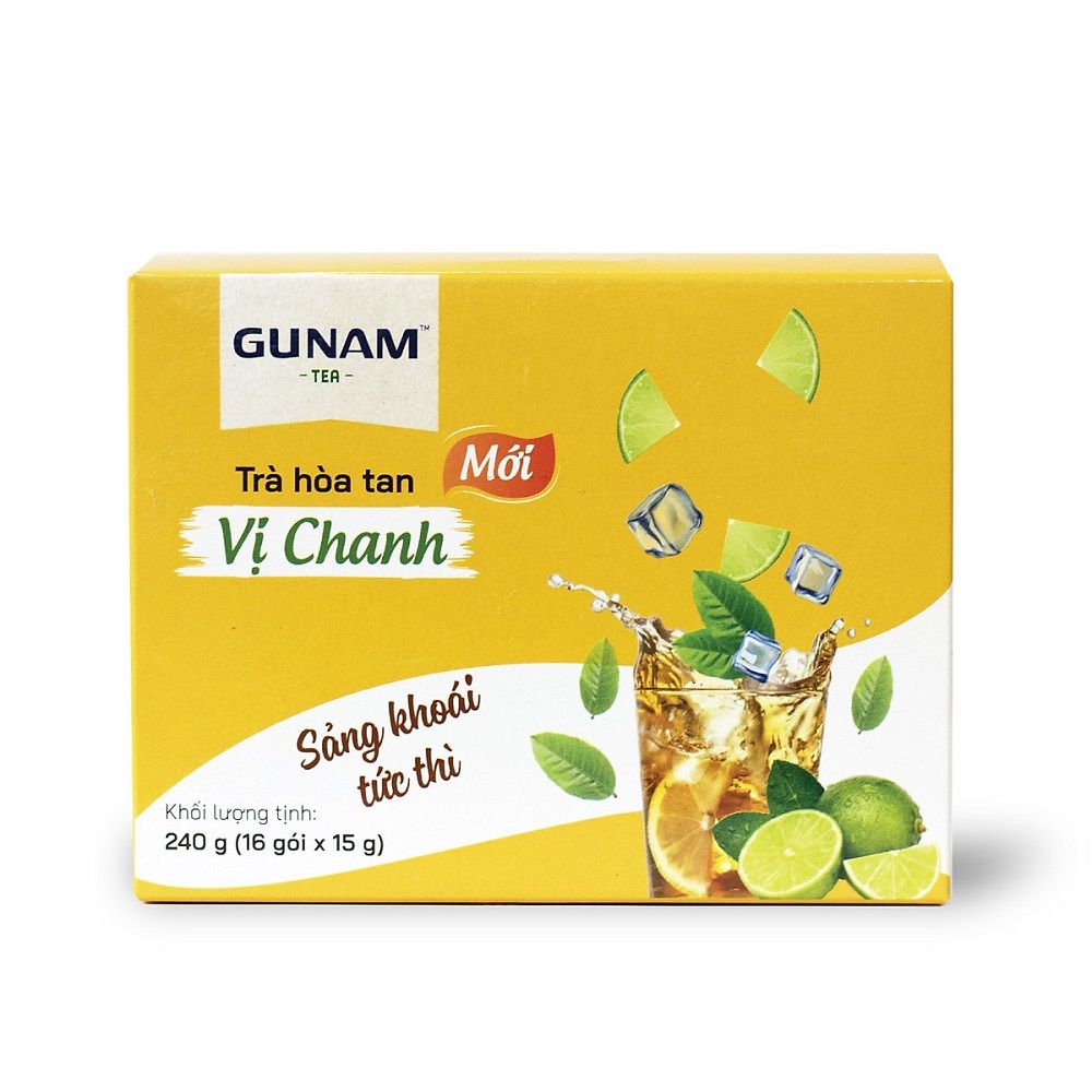  HỘP TRÀ HÒA TAN VI CHANH GUNAM 240G 