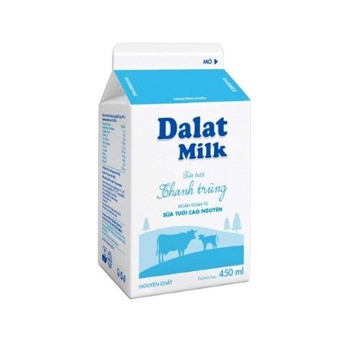  SỮA TƯƠI DALAT MILK KHÔNG ĐƯỜNG 450ML 