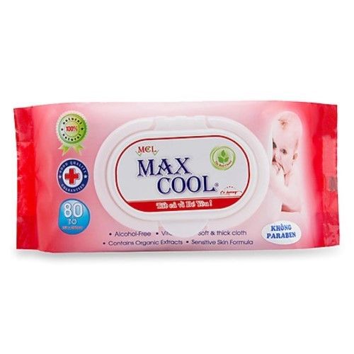  KHĂN ƯỚT MAX COOL 80 TỜ CÓ HƯƠNG 