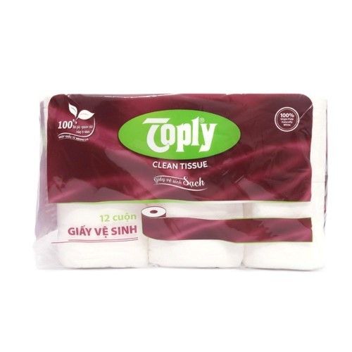  TOPLY GIẤY VỆ SINH 12 CUỘN 