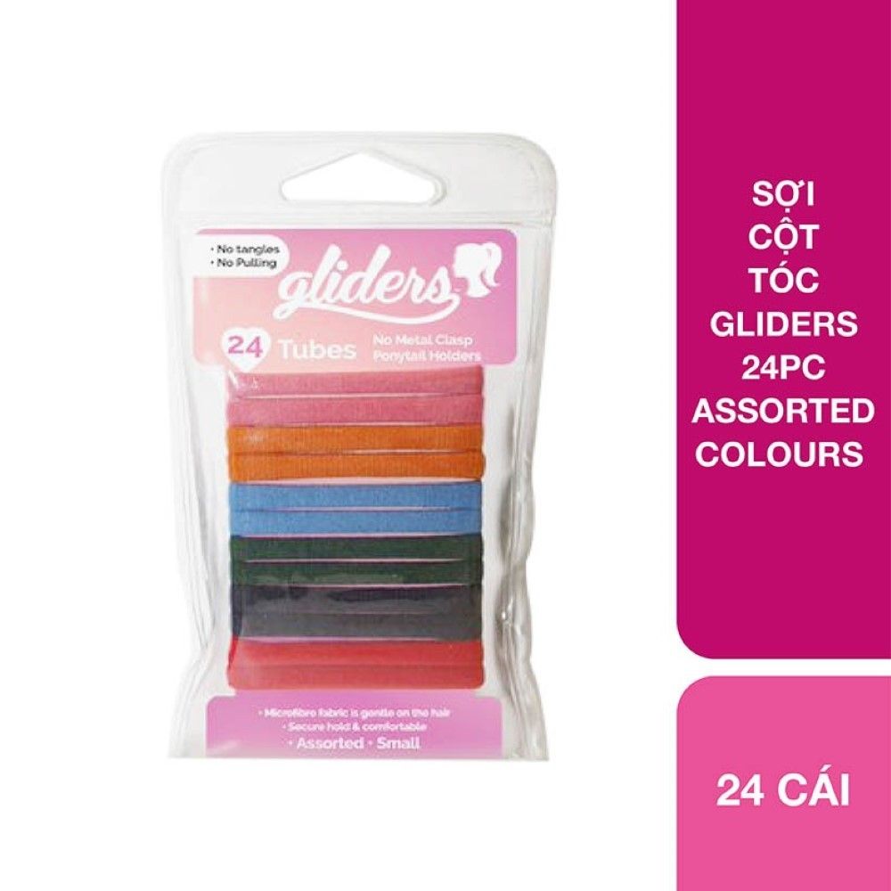  SỢI CỘT TÓC GLIDERS 24PC ASSORTED 