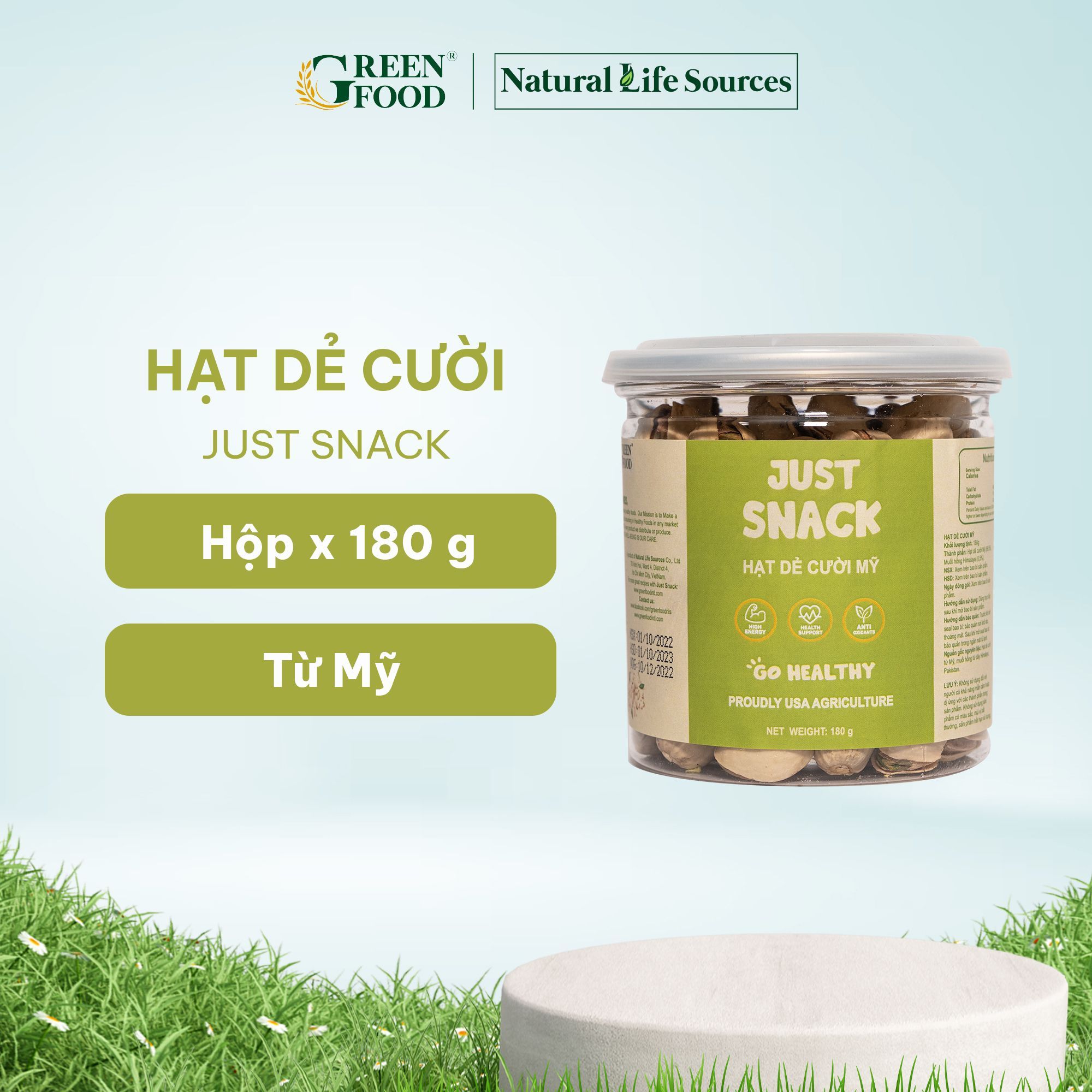  HAT DE CUOI JUST SNACK 180G 