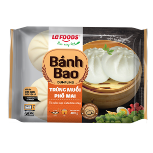  BANH BAO NHAN TRUNG MUOI PHO MAI LC FOOD 400G 