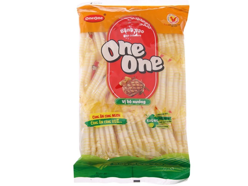  BÁNH GẠO HƯƠNG VỊ BÒ ONE ONE 150GR 