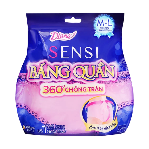  BĂNG VỆ SINH DIANA SENSI BAN ĐÊM DẠNG QUẦN M-L 