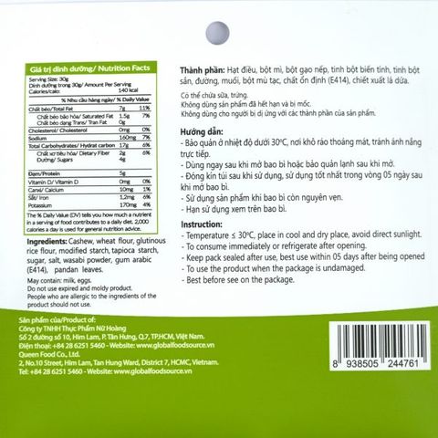  Hạt Điều Wasabi Only Nature 20gr 