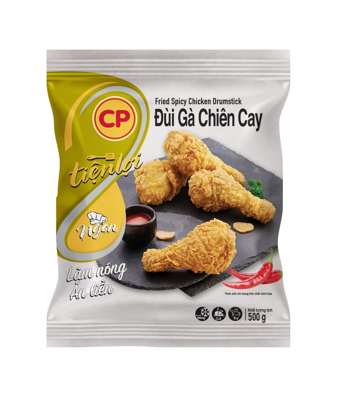 ĐÙI GÀ CHIÊN GIÒN CAY 500G C.P – BON GROCER