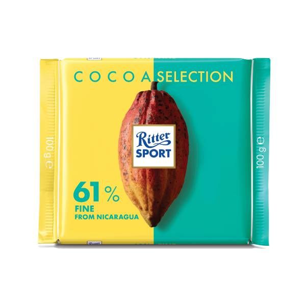  SOCOLA DEN 61% CACAO HIEU RITTER SPORT 100G 