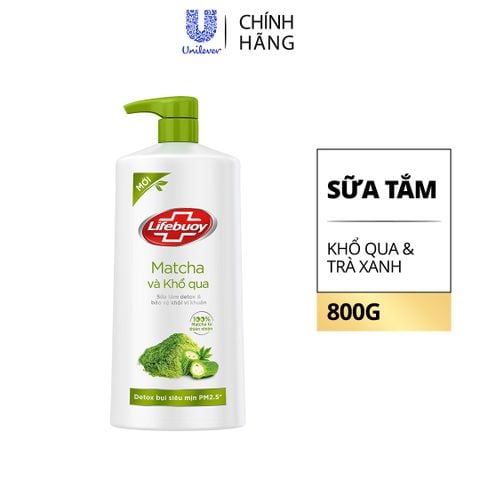  SỮA TẮM LIFEBUOY TRÀ XANH KHỔ QUA 800G 