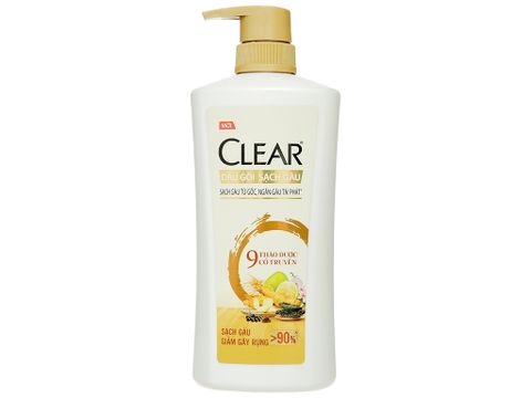  CLEAR DẦU GỘI 9 THẢO DƯỢC CỔ TRUYỀN 630G 
