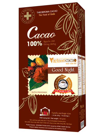  BỘT CACAO NGUYÊN CHẤT DINH DƯỠNG GOOD NIGHT 150G 