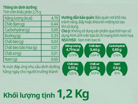  HẠT NÊM KNORR TỪ THỊT 1.2KG 