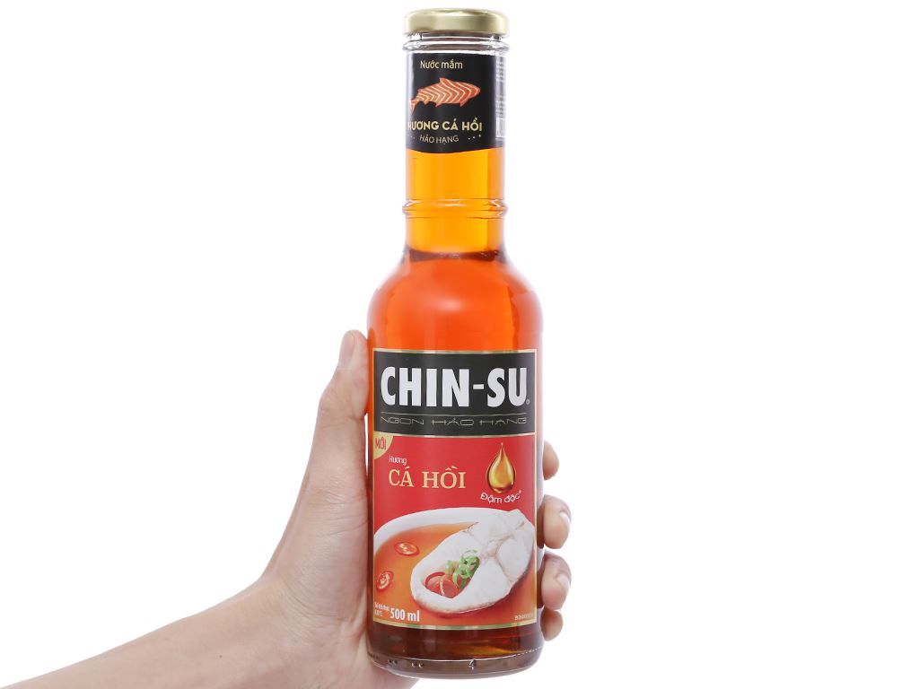  NƯỚC MẮM CHINSU HƯƠNG CÁ HỒI ĐẬM ĐẶC 500ML 