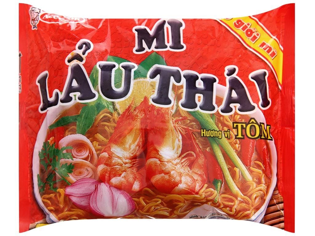  MÌ GÓI THẾ GIỚI MÌ LẨU THÁI TÔM 80G 