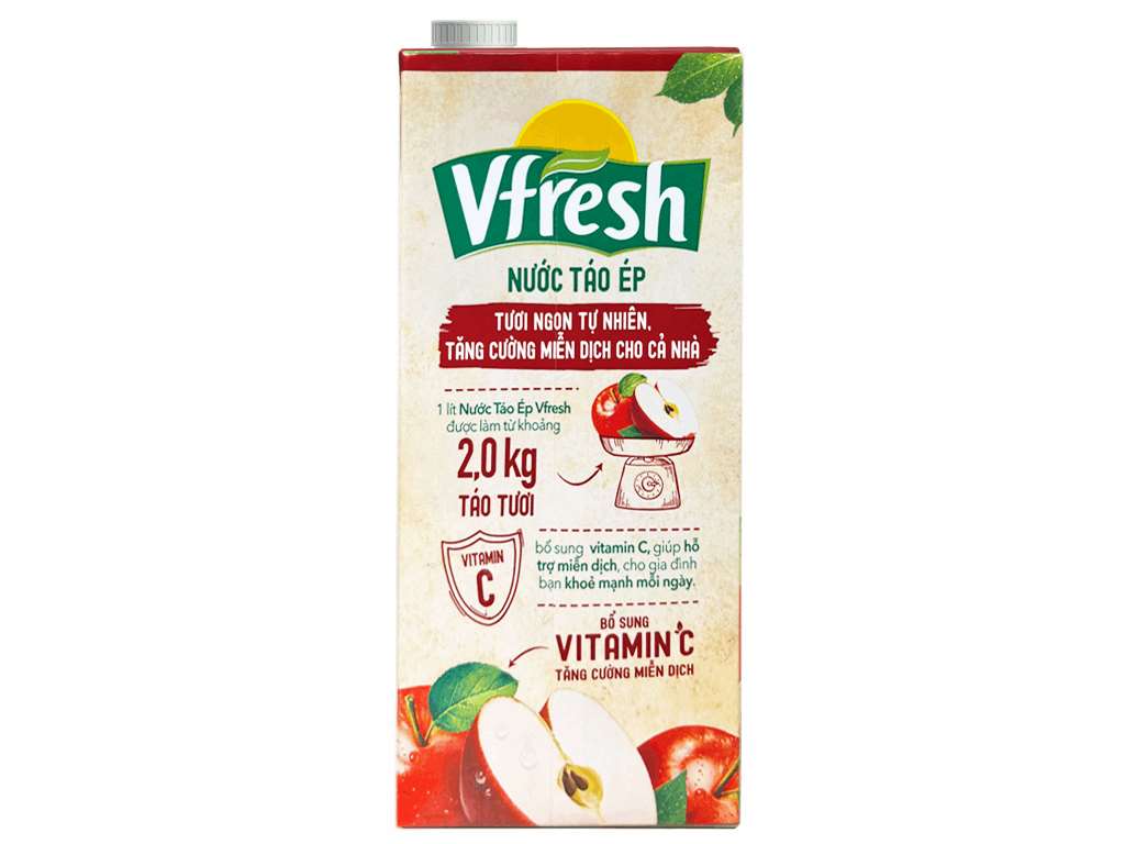 Nước táo ép Vfresh 1L – BON GROCER